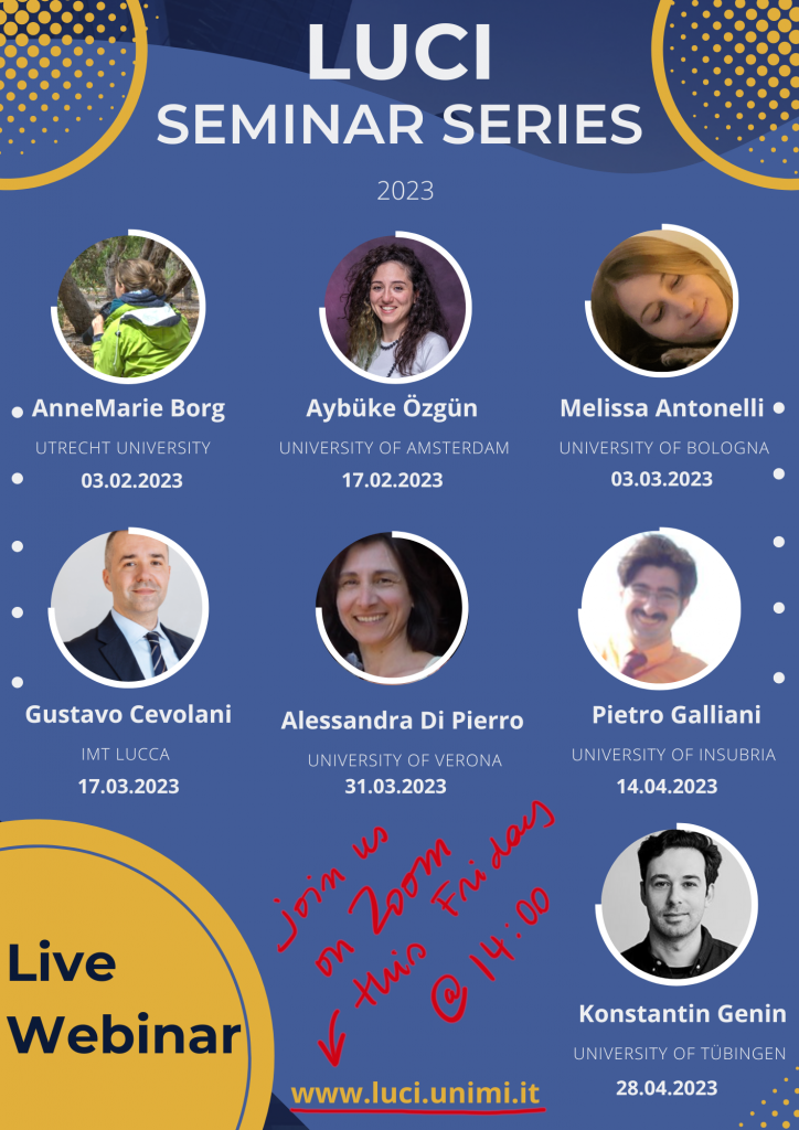 Graphic for LUCI Lab Seminar Series 2023
